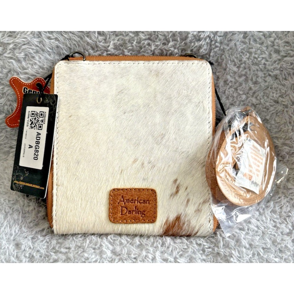 NEW American Darling Cowhide Leather Wallet Crossbody Bag Western ADBG820